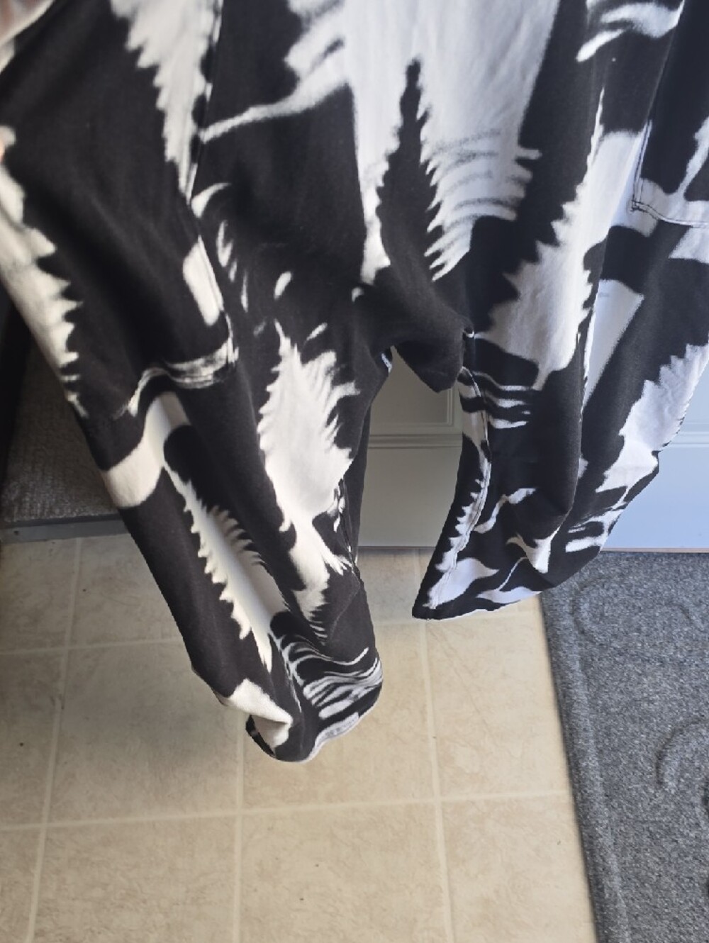 FP Movement by Free People Black & White Tie-Dye Harem Jumpsuit - Picture 7 of 7